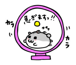 Chubby Djungarian Hamster 'Taro' sticker #6361623