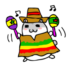 Chubby Djungarian Hamster 'Taro' sticker #6361628