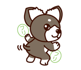 Chi-chan of Chihuahua dog. sticker #6361988