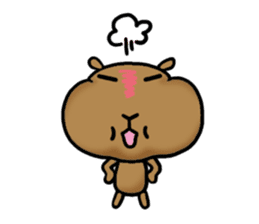 funny capybara sticker2 sticker #6362654