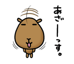 funny capybara sticker2 sticker #6362659