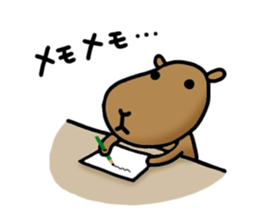 funny capybara sticker2 sticker #6362660