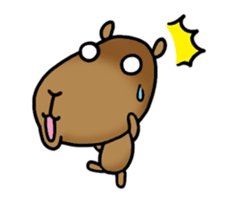 funny capybara sticker2 sticker #6362663