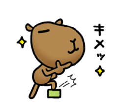 funny capybara sticker2 sticker #6362665