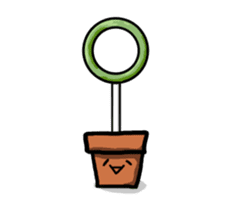 Potted plant for you. sticker #6362812