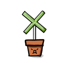 Potted plant for you. sticker #6362813