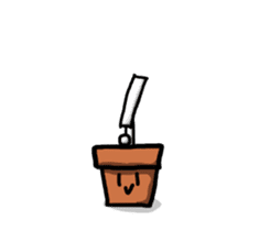 Potted plant for you. sticker #6362815