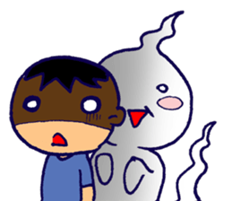 Sompong the scary ghost sticker #6362841