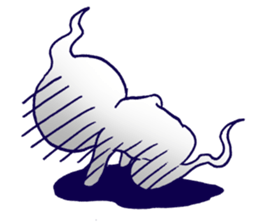 Sompong the scary ghost sticker #6362842