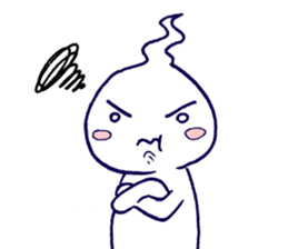 Sompong the scary ghost sticker #6362844