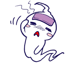 Sompong the scary ghost sticker #6362855