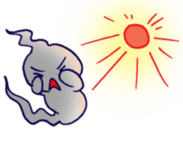 Sompong the scary ghost sticker #6362856