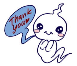 Sompong the scary ghost sticker #6362859