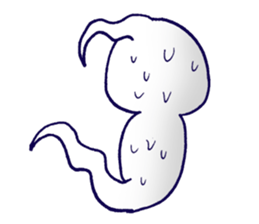 Sompong the scary ghost sticker #6362862