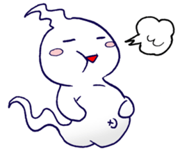 Sompong the scary ghost sticker #6362868