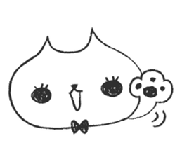 Pencil doodle Cat sticker #6363752