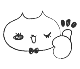 Pencil doodle Cat sticker #6363754