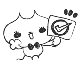 Pencil doodle Cat sticker #6363755