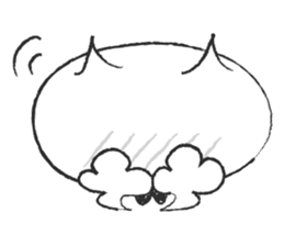 Pencil doodle Cat sticker #6363761