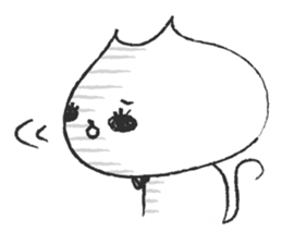 Pencil doodle Cat sticker #6363778