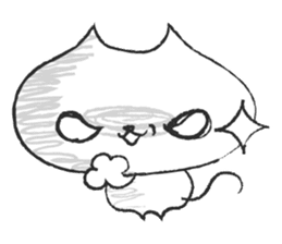 Pencil doodle Cat sticker #6363791