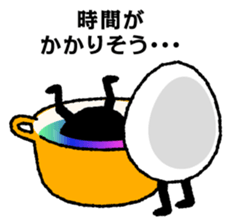 black egg and white egg sticker #6363911