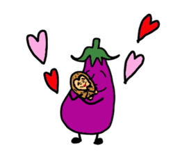 Oppodoji and Mr. Eggplant sticker #6364353