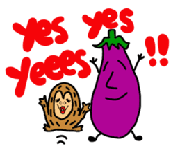 Oppodoji and Mr. Eggplant sticker #6364363
