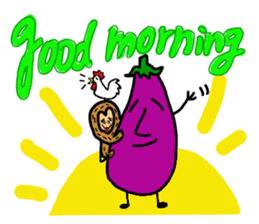 Oppodoji and Mr. Eggplant sticker #6364370