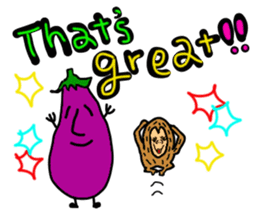 Oppodoji and Mr. Eggplant sticker #6364383
