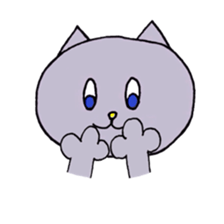 Blue-eyed cat sticker #6364632