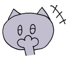 Blue-eyed cat sticker #6364635