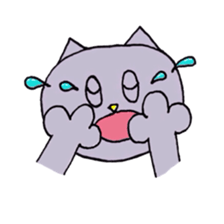 Blue-eyed cat sticker #6364637