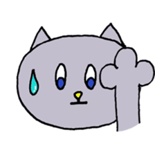 Blue-eyed cat sticker #6364638