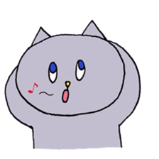 Blue-eyed cat sticker #6364639
