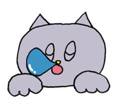 Blue-eyed cat sticker #6364647