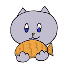 Blue-eyed cat sticker #6364649