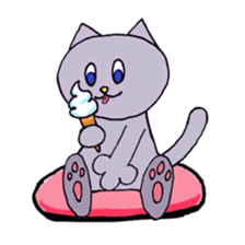 Blue-eyed cat sticker #6364650