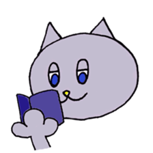 Blue-eyed cat sticker #6364651