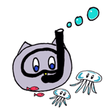 Blue-eyed cat sticker #6364653