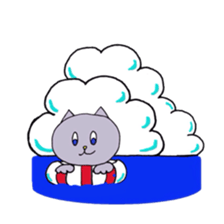 Blue-eyed cat sticker #6364654