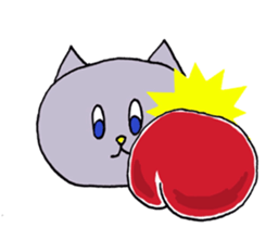 Blue-eyed cat sticker #6364657