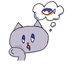 Blue-eyed cat sticker #6364658