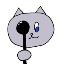 Blue-eyed cat sticker #6364663