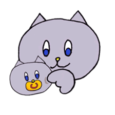 Blue-eyed cat sticker #6364664