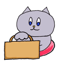 Blue-eyed cat sticker #6364667