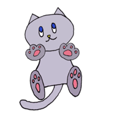 Blue-eyed cat sticker #6364668