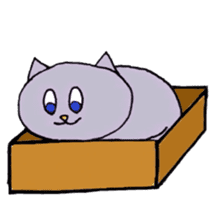 Blue-eyed cat sticker #6364670