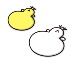 Yellow&white Chicks vol.2 sticker #6364870