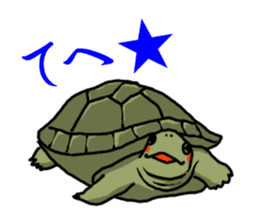 A dog and a cat, sometimes a turtle sticker #6365095